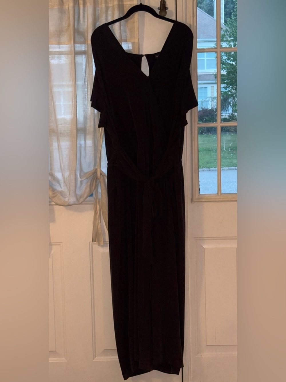 Lane Bryant Black LENA Short Sleeve Keyhole Jumpsuit Size 26